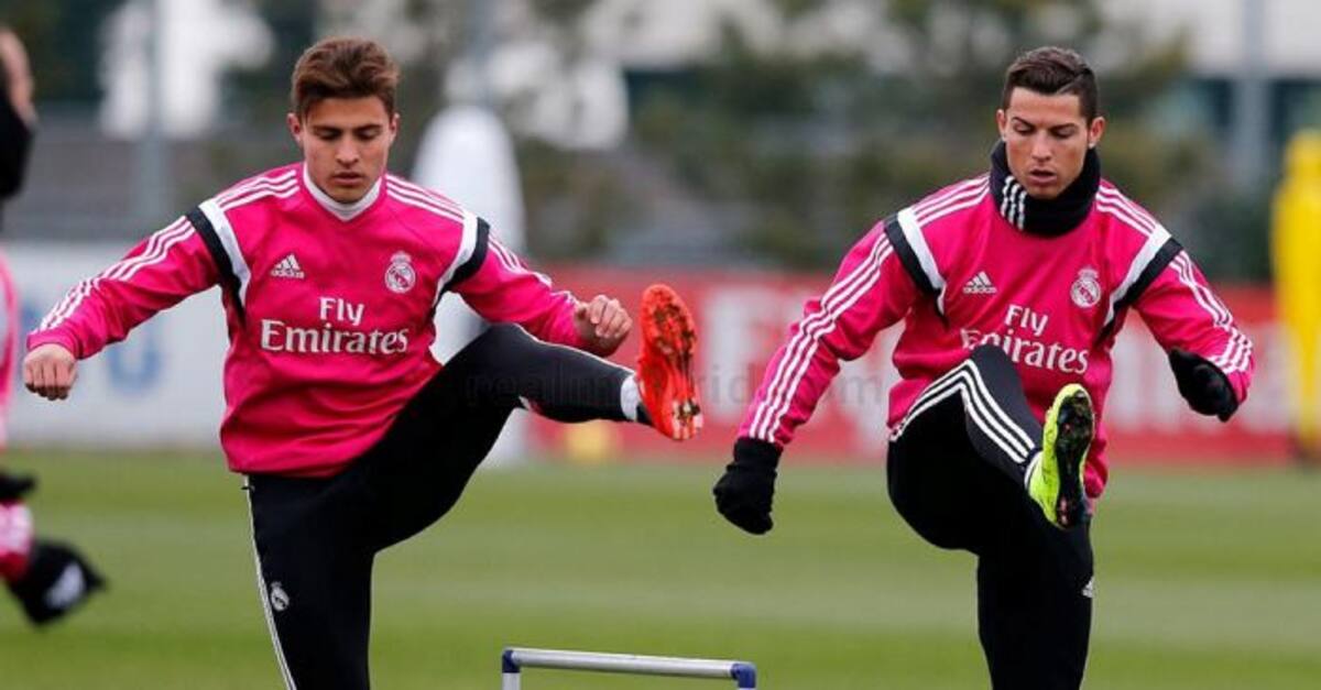 Juan José Narváez se entrenó con el equipo principal de Real Madrid. COLPRENSA