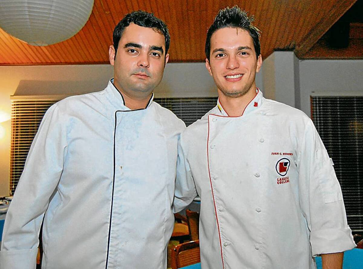 Los chefs Fabián Gómez Vélez y Juan Camilo Benedetti Delgado.