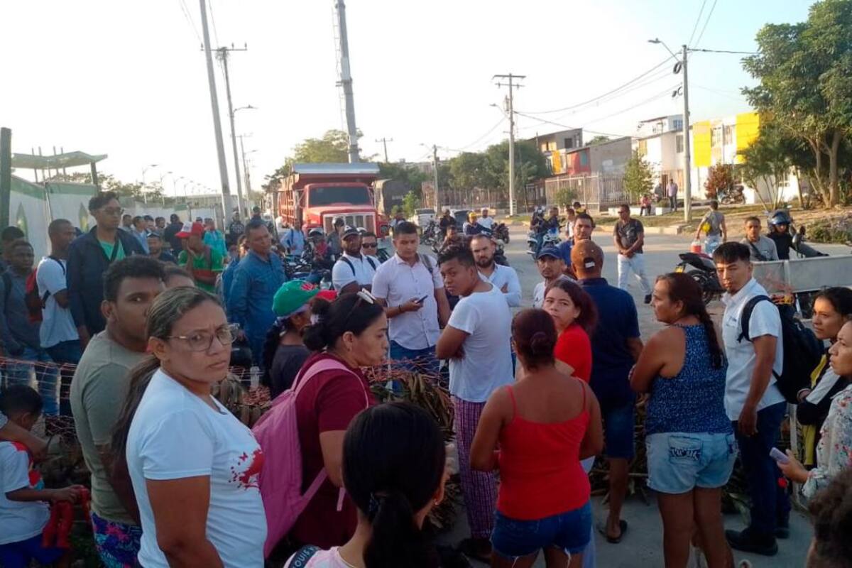 Habitantes de Parques de Bolívar bloquearon vías de acceso por falta de agua