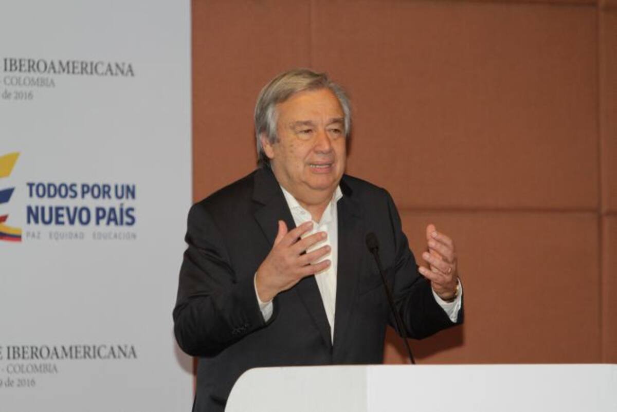 Antonio Guterres, secretario General electo de la ONU. //Julio Castaño-El Universal.