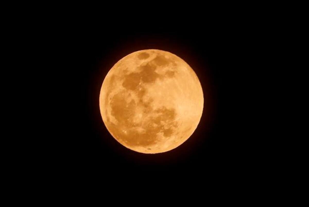 Así se vio el eclipse lunar desde Honduras. // EFE