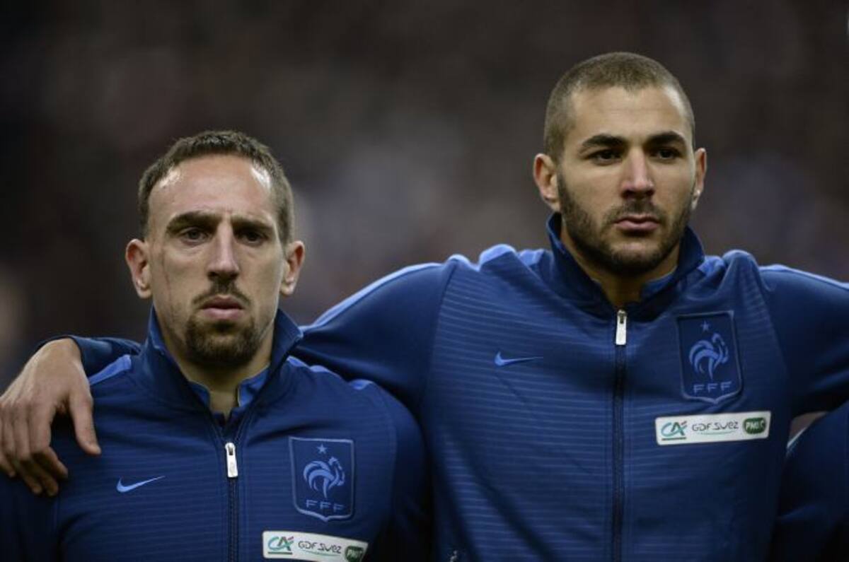 Franck Ribéry y Karim Benzema. AFP FRANCK FIFE