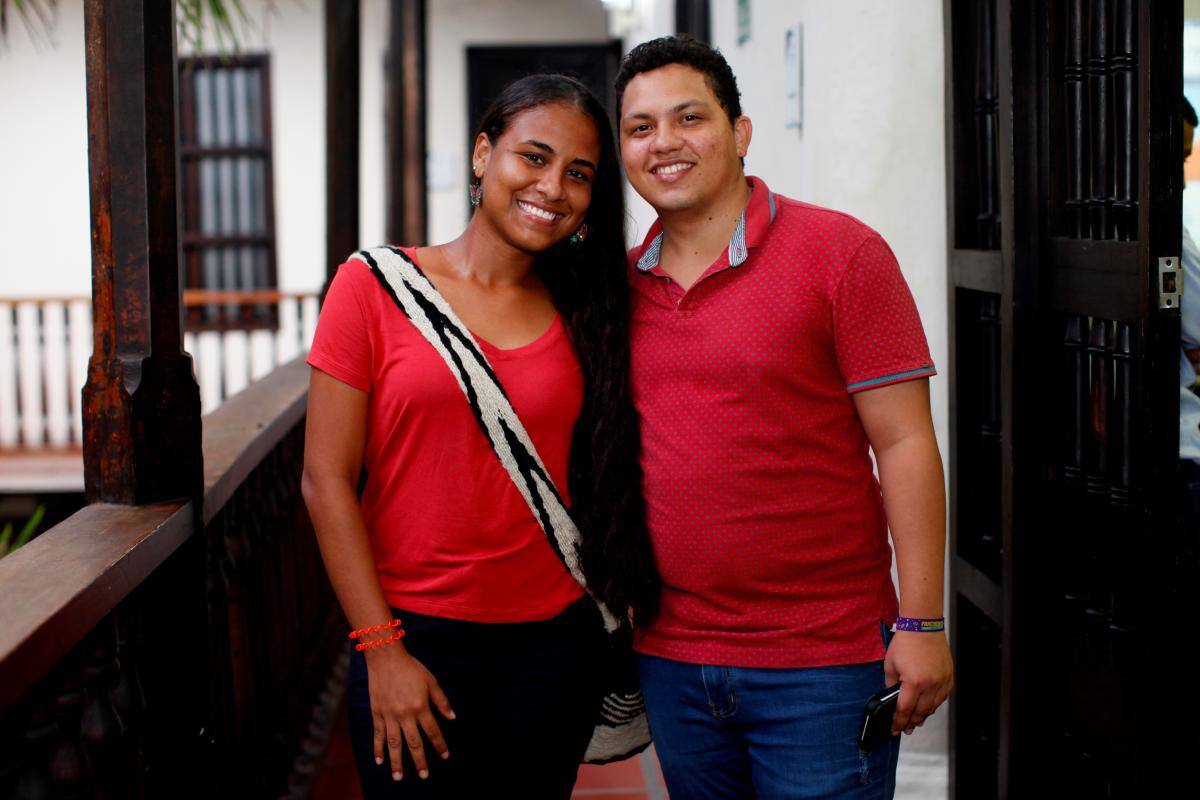 Agustina Martínez y Camilo Ballestas.