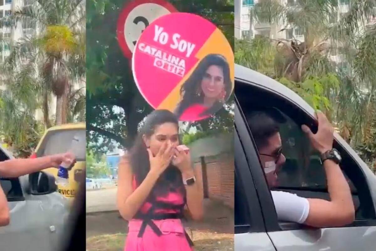 Video: hombre agrede a precandidata para la alcaldía de Cali