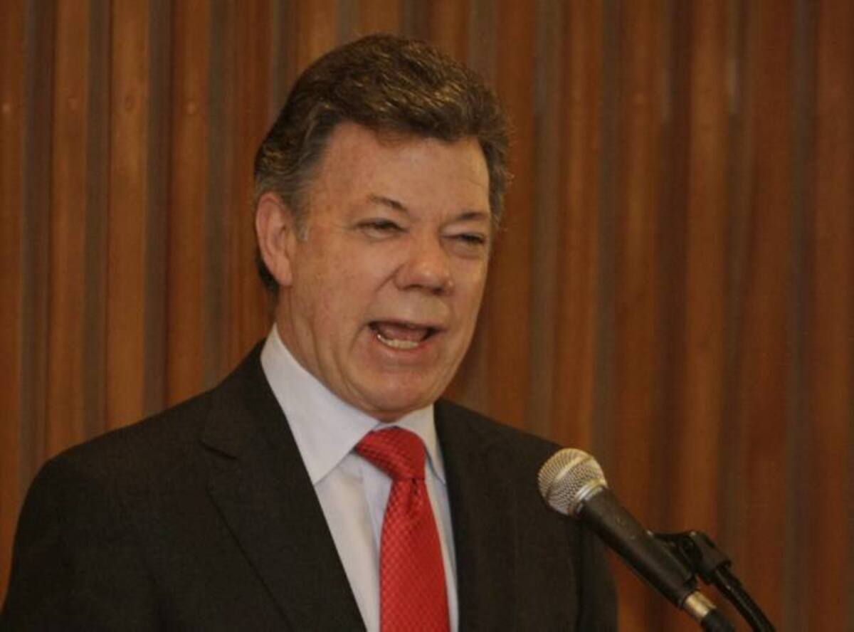 Juan Manuel Santos, presidente de Colombia. COLPRENSA