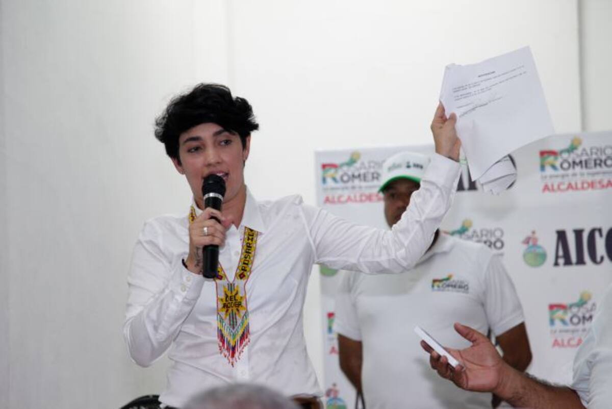 “Nuestro colaborador recibió esta oferta económica de la campaña de Andrés Betancourt, de parte de su hermano Alejandro Betancourt”, denunció la candidata. Aroldo Mestre - El Universal