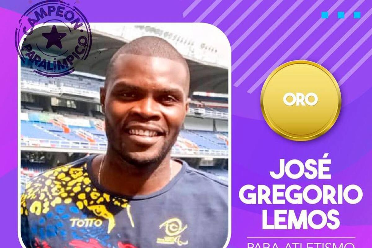José Gregorio Lemos le dio el segundo oro a Colombia en los Paralímpicos