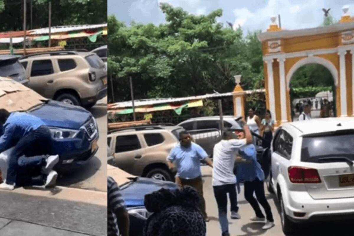 Video: Hombres protagonizan fuerte pelea frente al Parque Centenario