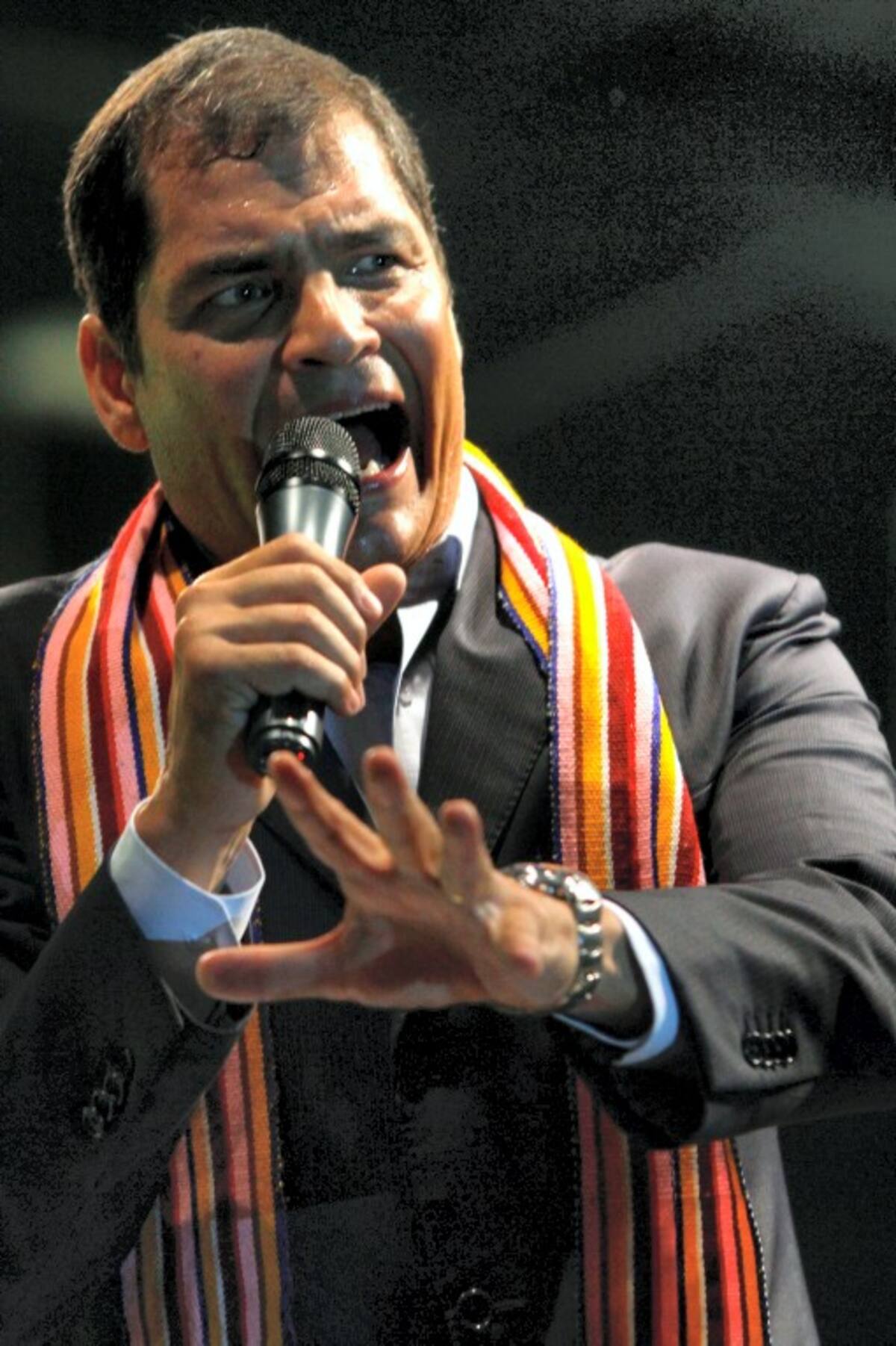Rafael Correa, presidente de Ecuador.