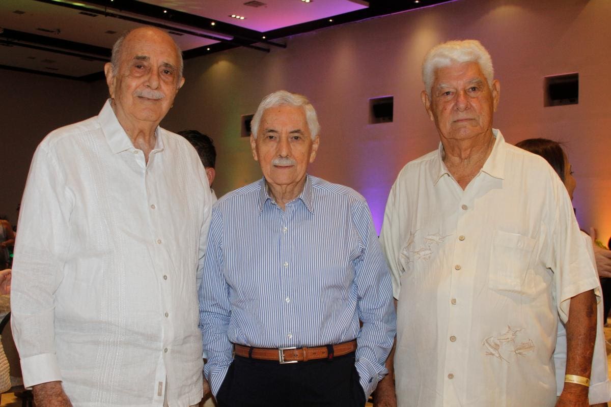 Germán Tatis, Álvaro Moreno y Jaime Borda.