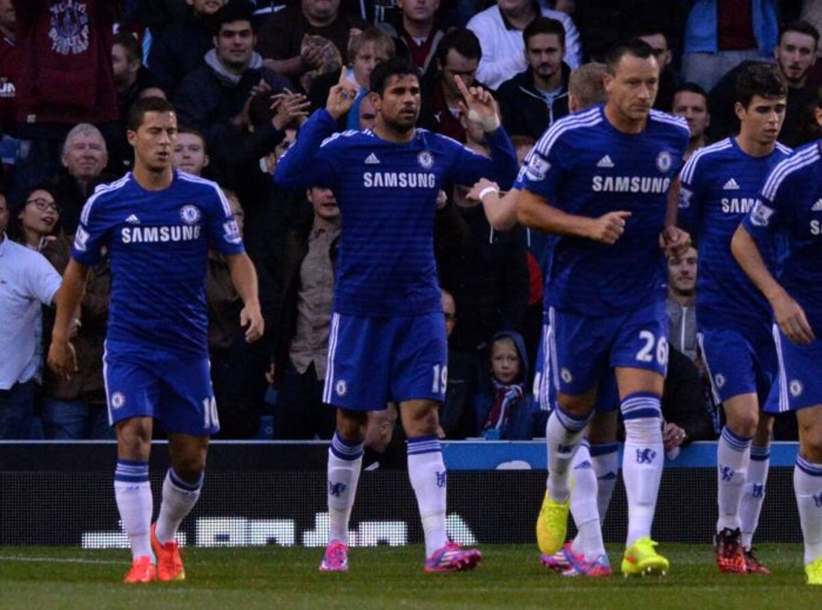 Diego Costa anotó en el debut de Chelsea en la Premier League. AFP PAUL ELLIS