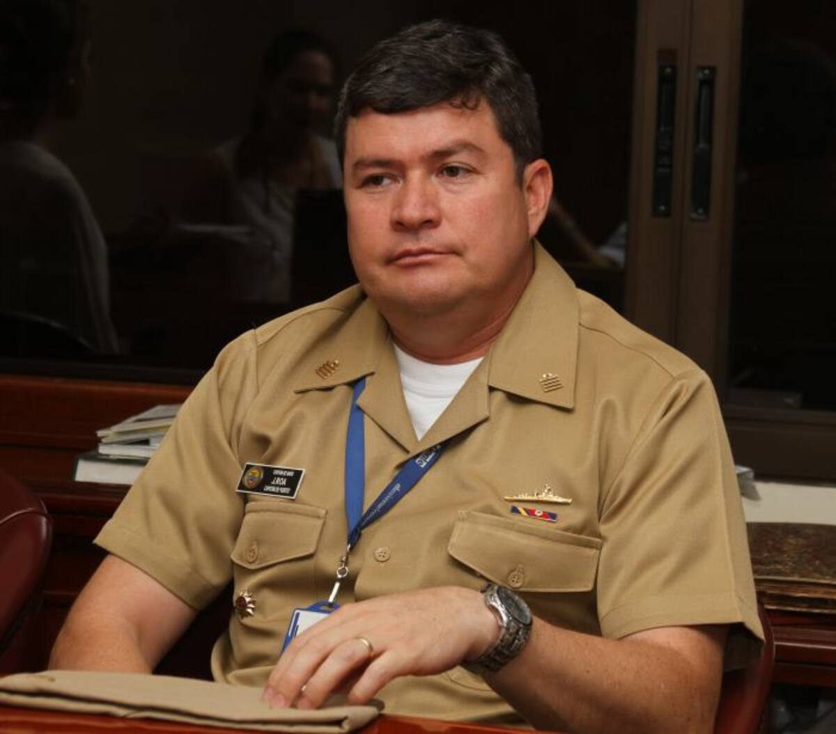 Capitán de navío Juan Carlos Roa Cubaque, capitán de Puerto de Cartagena de Indias.
