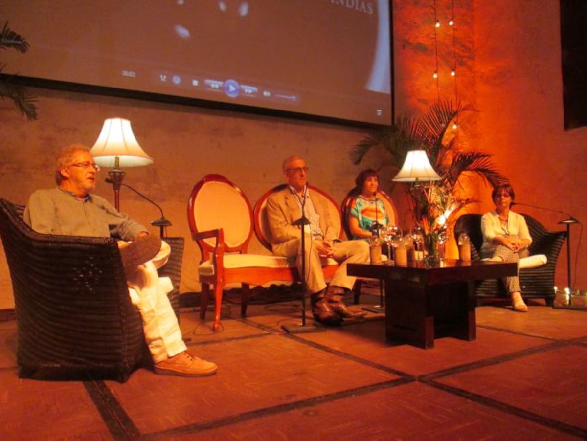 Héctor Abad Faciolince (Colombia), David Rieff (USA) Rosa Montero (España) y Piedad Bonett (Colombia). Rubén Darío Álvarez/ El Universal