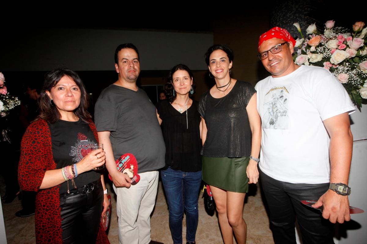 Mónica Montes, Iván Ballesteros, Pilar Castro, Mónica Parada y Paulo Arenas.
