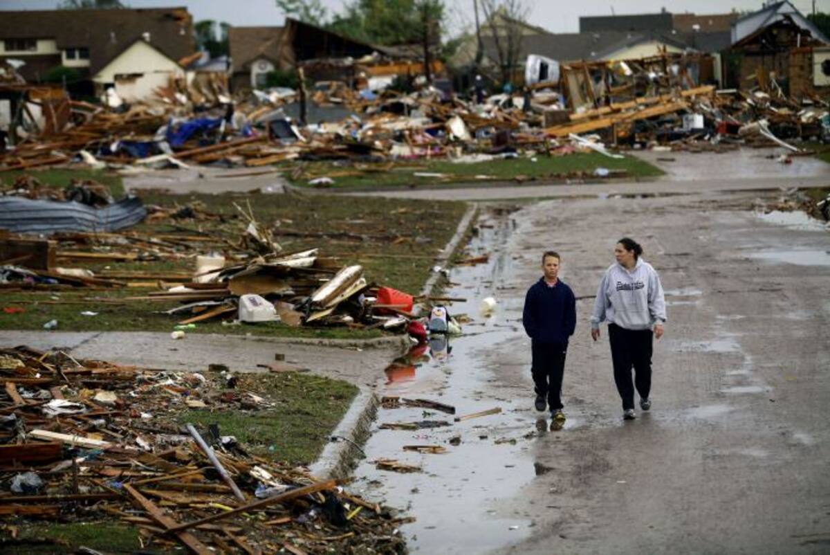 La población de Moore en Oklahoma, fue el más afectado por el tornado del devastador tornado del lunes pasado. AFP Joshua LOTT