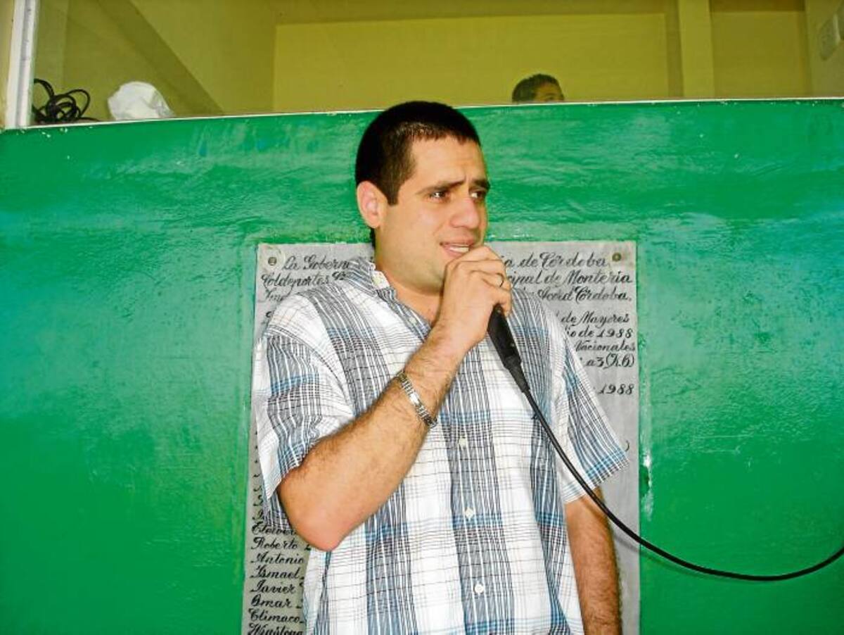 Salin Ghisays Martínez, coordinador por el municipio para la sede de los Juegos Atléticos Nacionales en Montería.