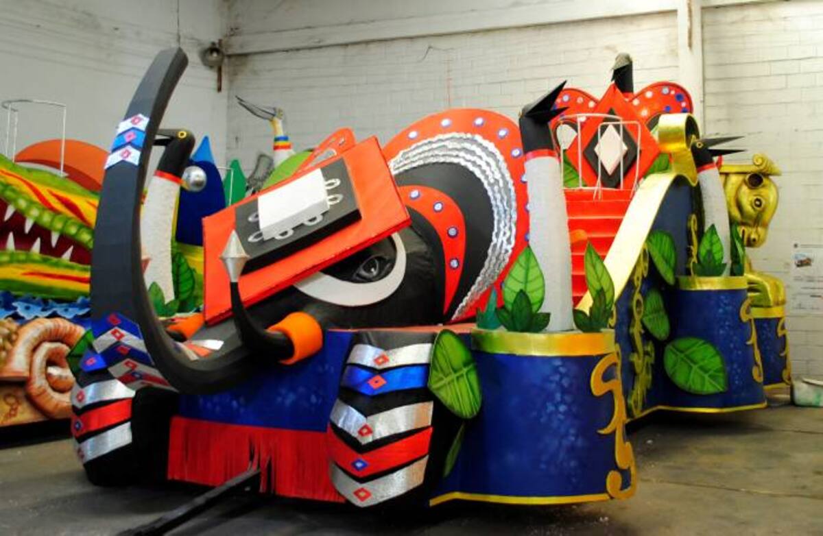 Carroza del templo Coyongo. Cortesía QHubo Barranquilla