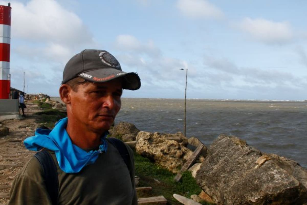 Jacob Flórez, pescador en Bocas de Ceniza.