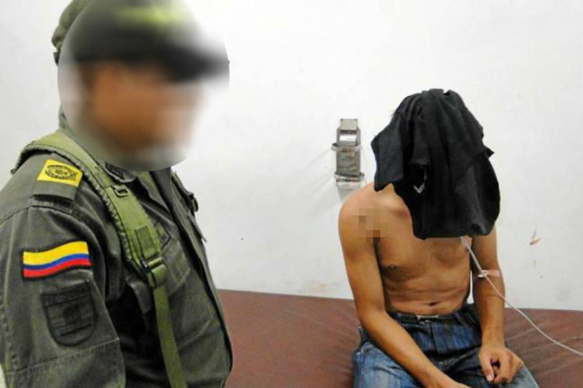 El capturado fue puesto a disposición de las autoridades. Foto: Cortesía