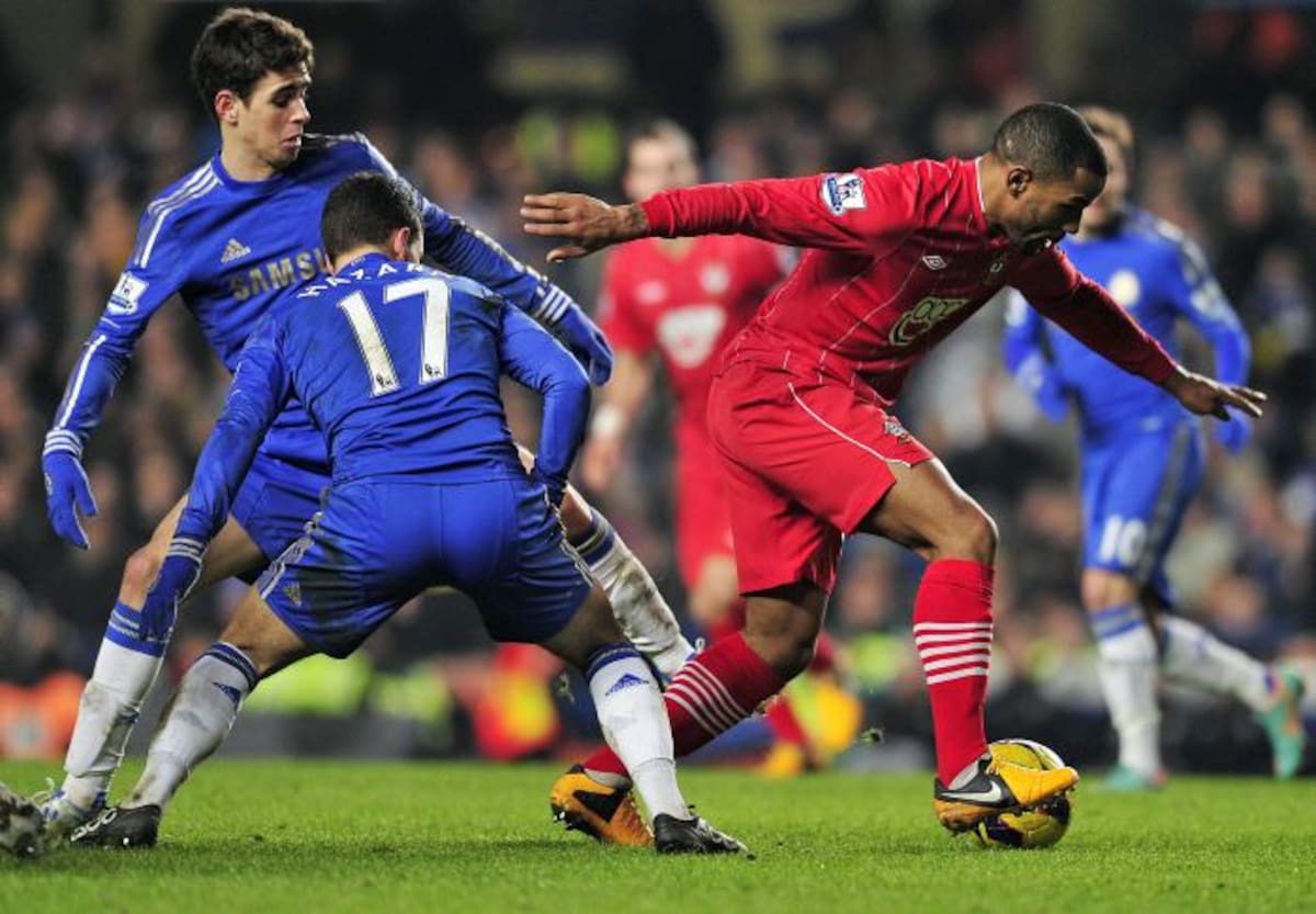 El Chelsea empató 2-2 con el Southampton en partido atrasado. AFP