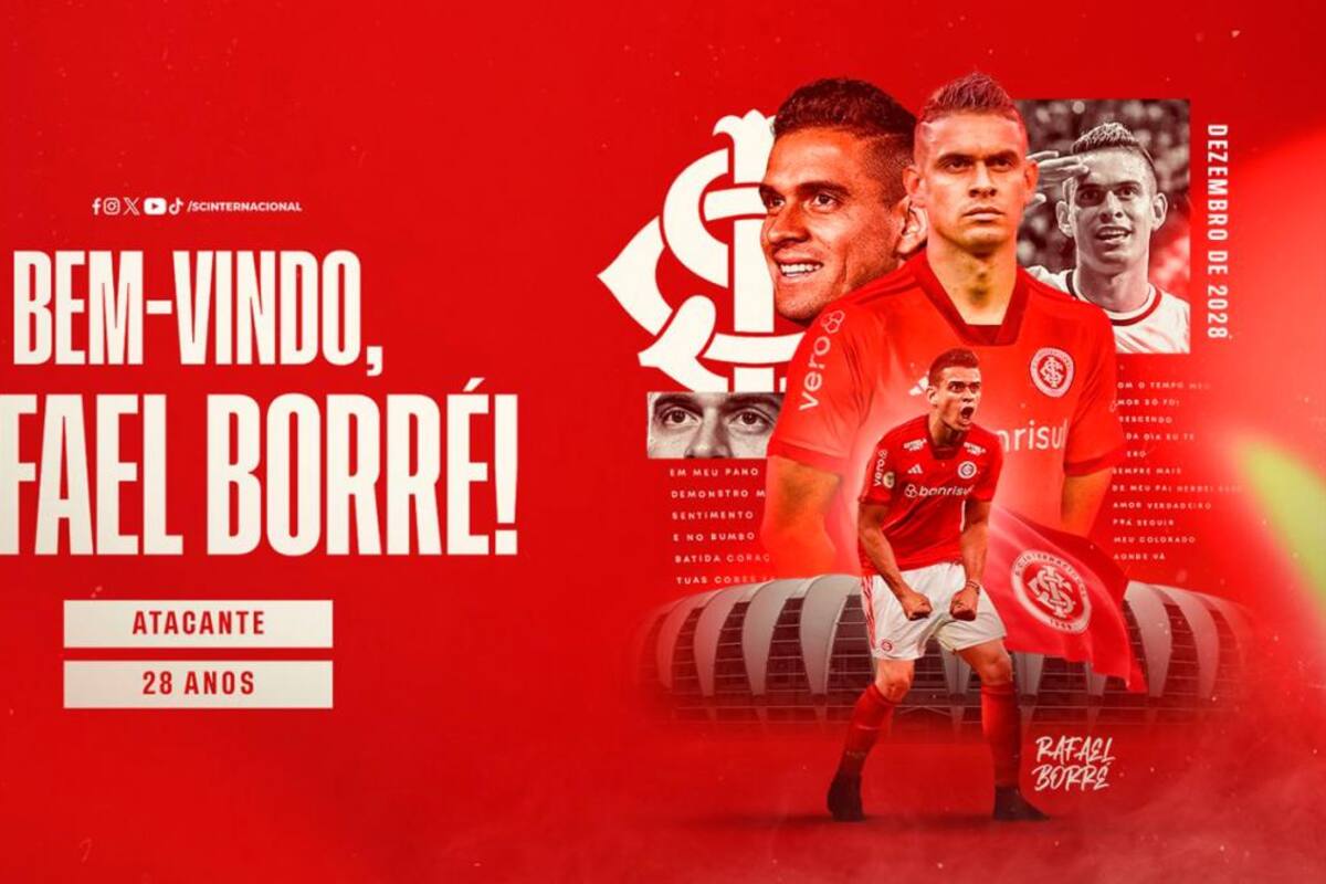 Oficial: Rafael Santos Borré es nuevo jugador de Internacional