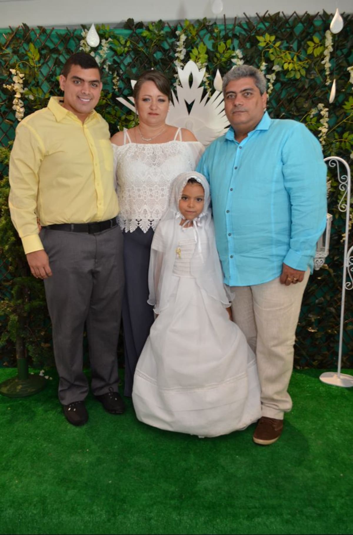 Guillermo Arrázola, Clara Zollmer Pino, Guillermo Arrázola Molina y María Arrázola Zollmer. CORTESÍA