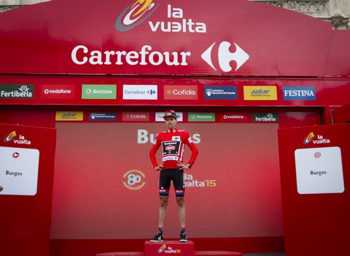 Tom Dumoulin recuperó el liderato de la Vuelta. AFP JAIME REINA