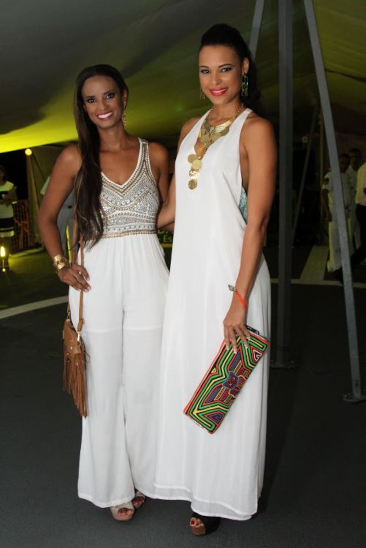 La ex Señorita Colombia, Vanessa Mendoza y Miss Continente Americano 2009, Lina Mosquera Ochoa. MARUJA PARRA