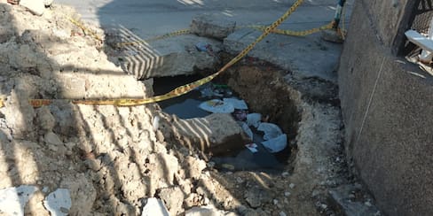 ¿Cuándo taparán el hueco que genera riesgo en Nuevo Bosque? Acuacar responde