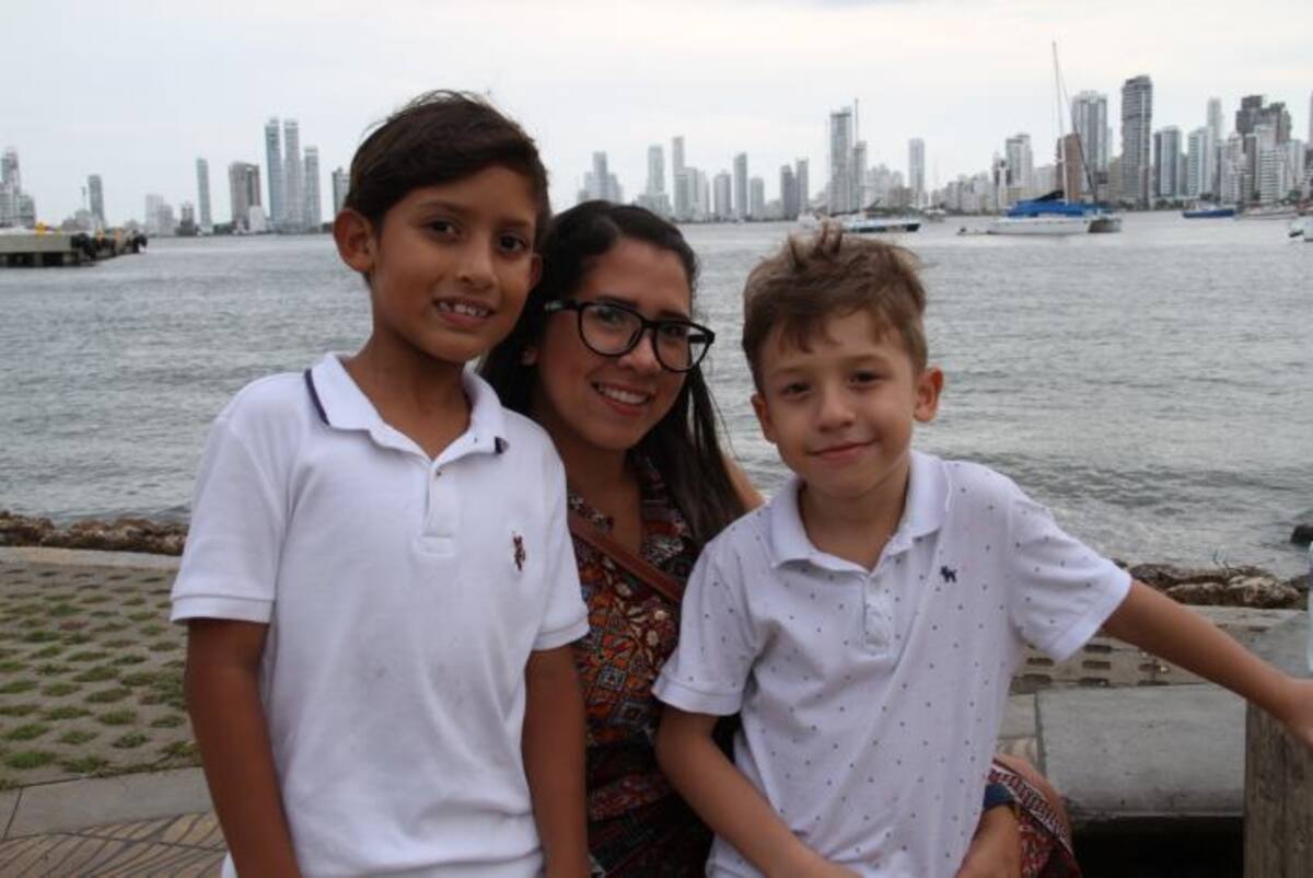 Juan David González Ruiz, Yeimi Ruiz y Santiago Ruiz Hincapié. ZENIA VALDELAMAR - EL UNIVERSAL