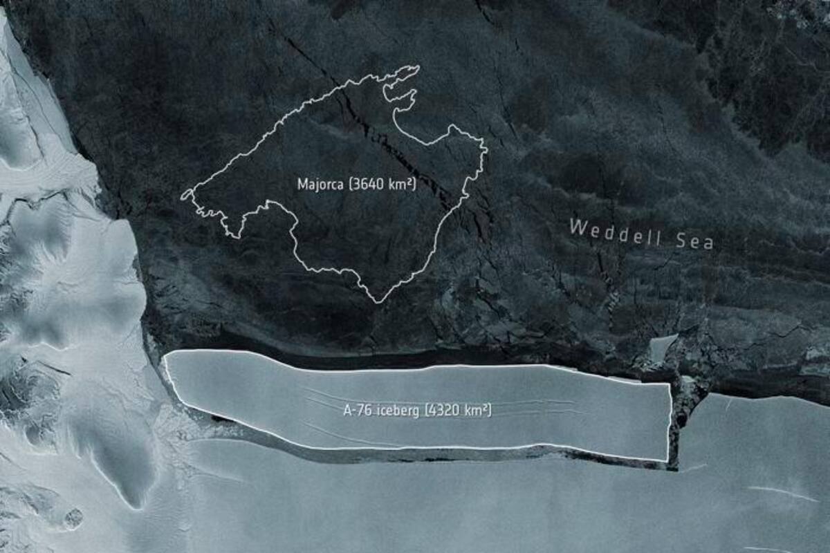 El iceberg más grande del mundo se separó de la Antártida