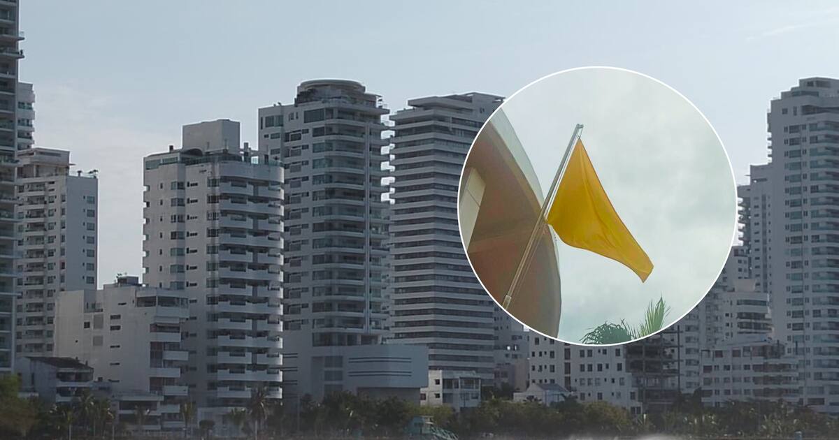 Cold front maintains maritime alert in Cartagena: yellow flag is raised