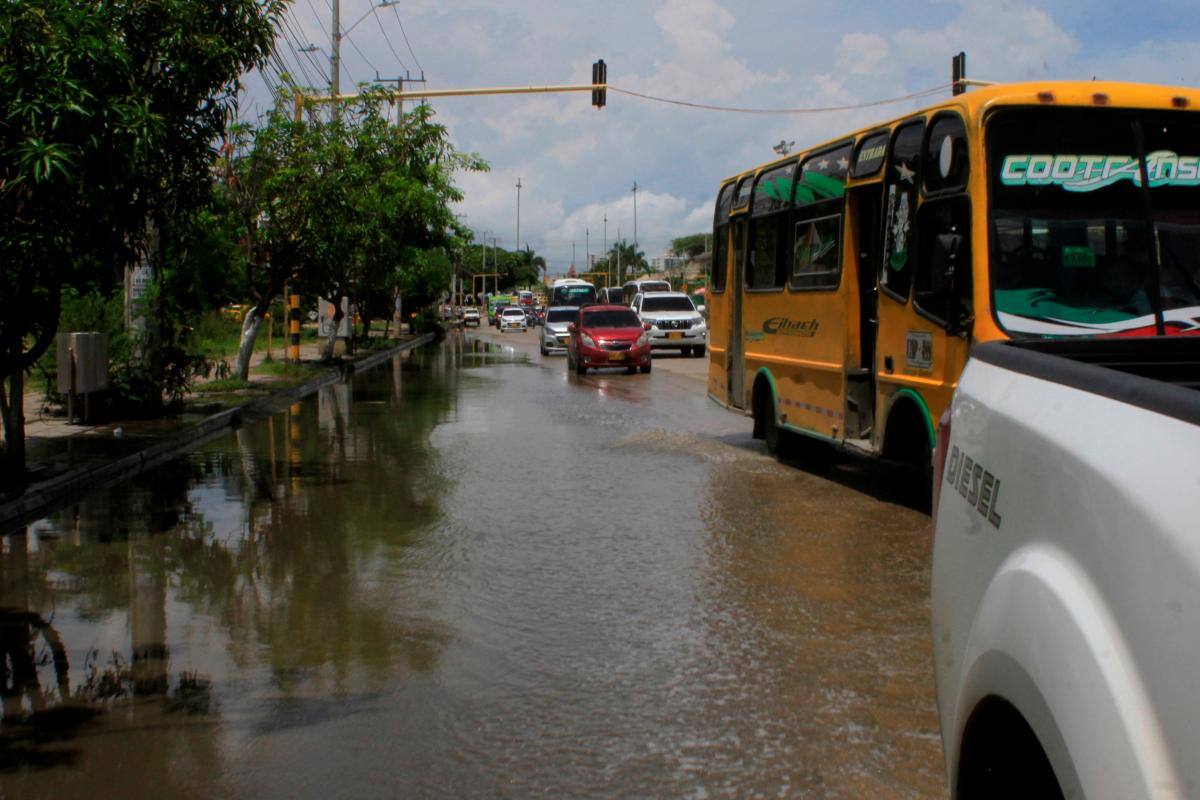 Así se torna el tramo de Chambacú cada vez que llueve.