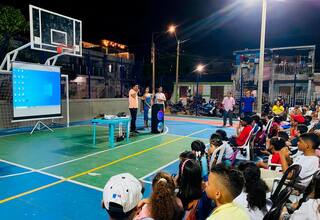 Cine al Parque en Los Calamares, un oasis de esperanza en medio de la adversidad
