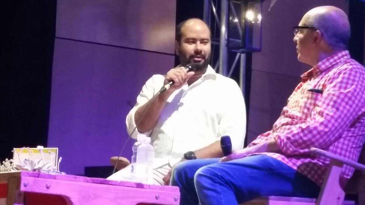 Ciro Guerra en el Hay Festival 2016.