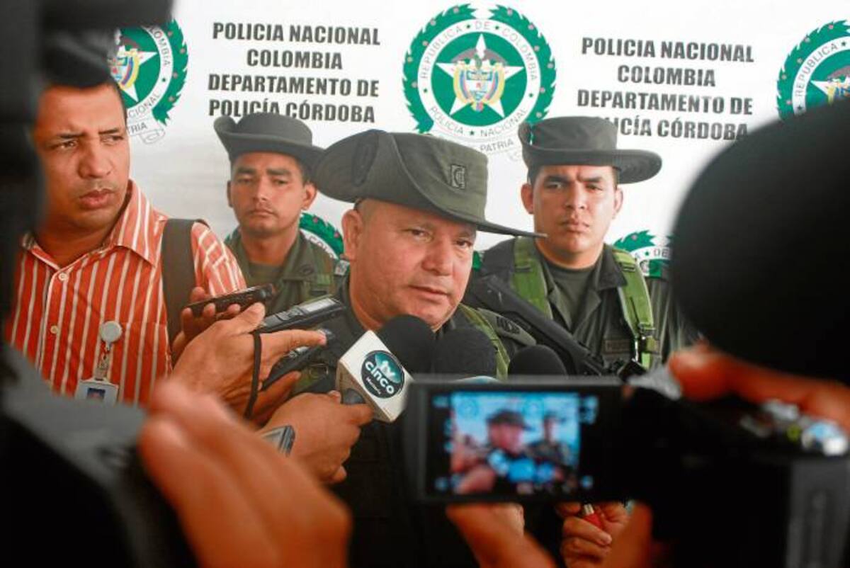 Coronel Jaime Ávila Ramírez, comandante de la Policía Córdoba.