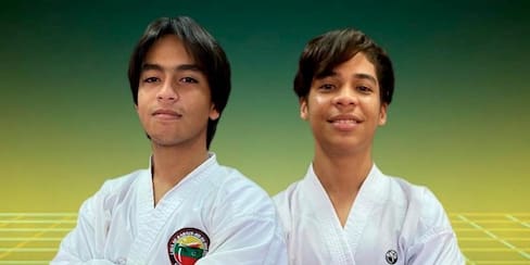 ¡Éxitos!: Juan Jaramillo y Mateo Olmos, rumbo al Mundial de Karate Do
