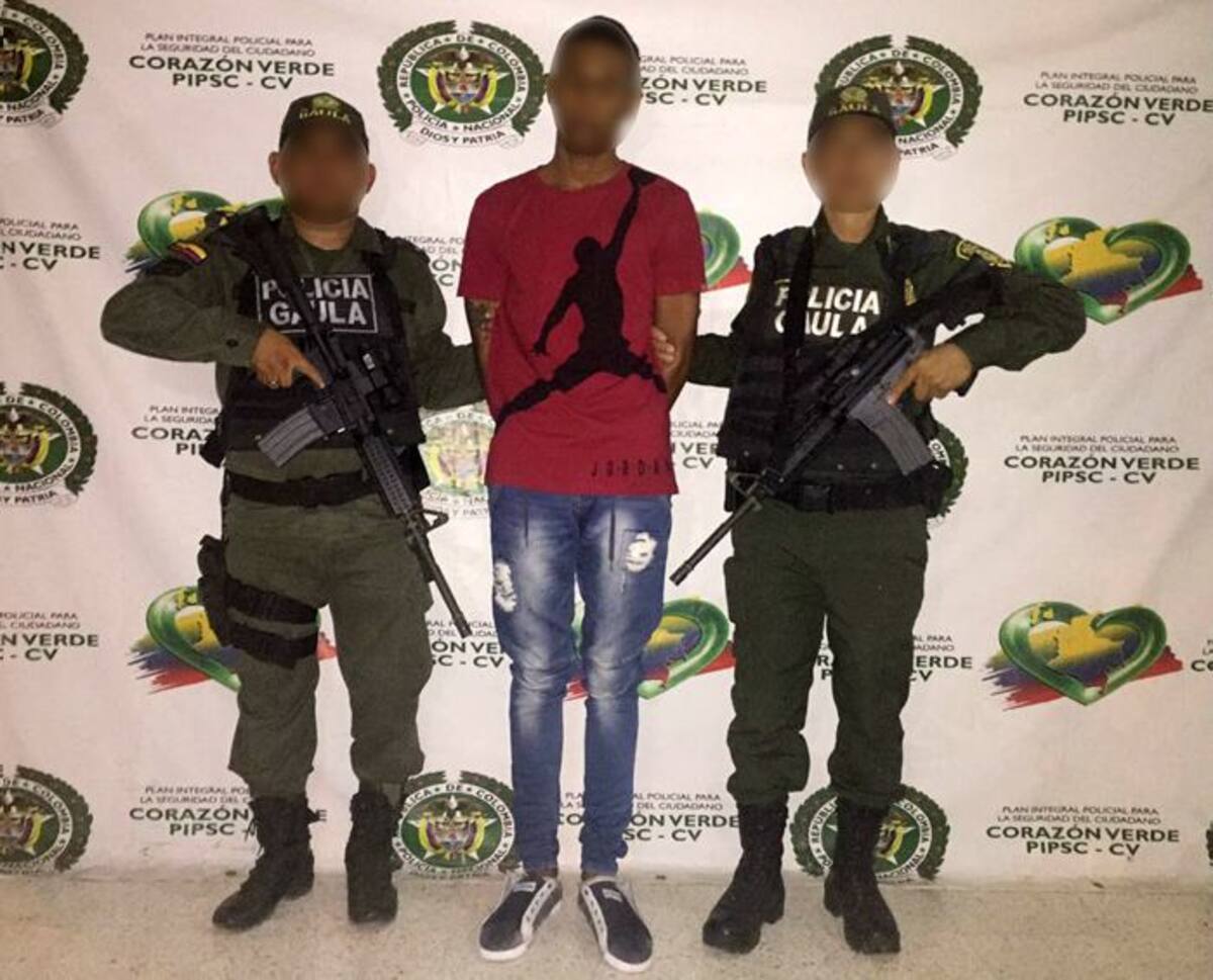 La identidad del capturado no fue suministrada por las autoridades. Cortesía.