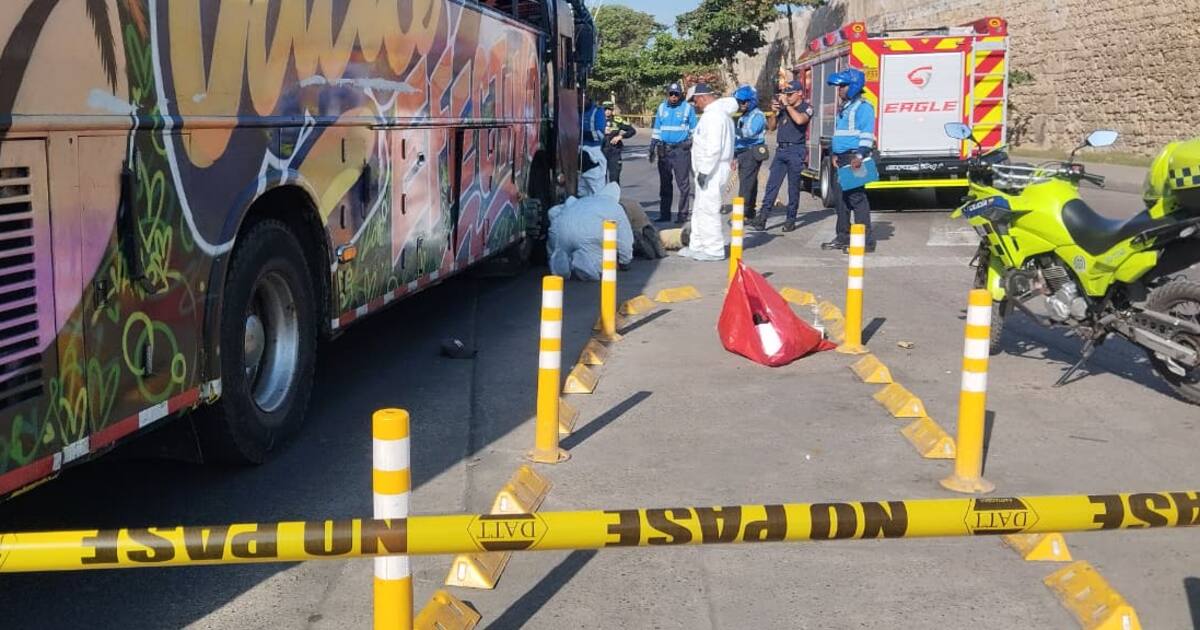 Chiva rumbera arrolló y le quitó la vida a un hombre en Getsemaní