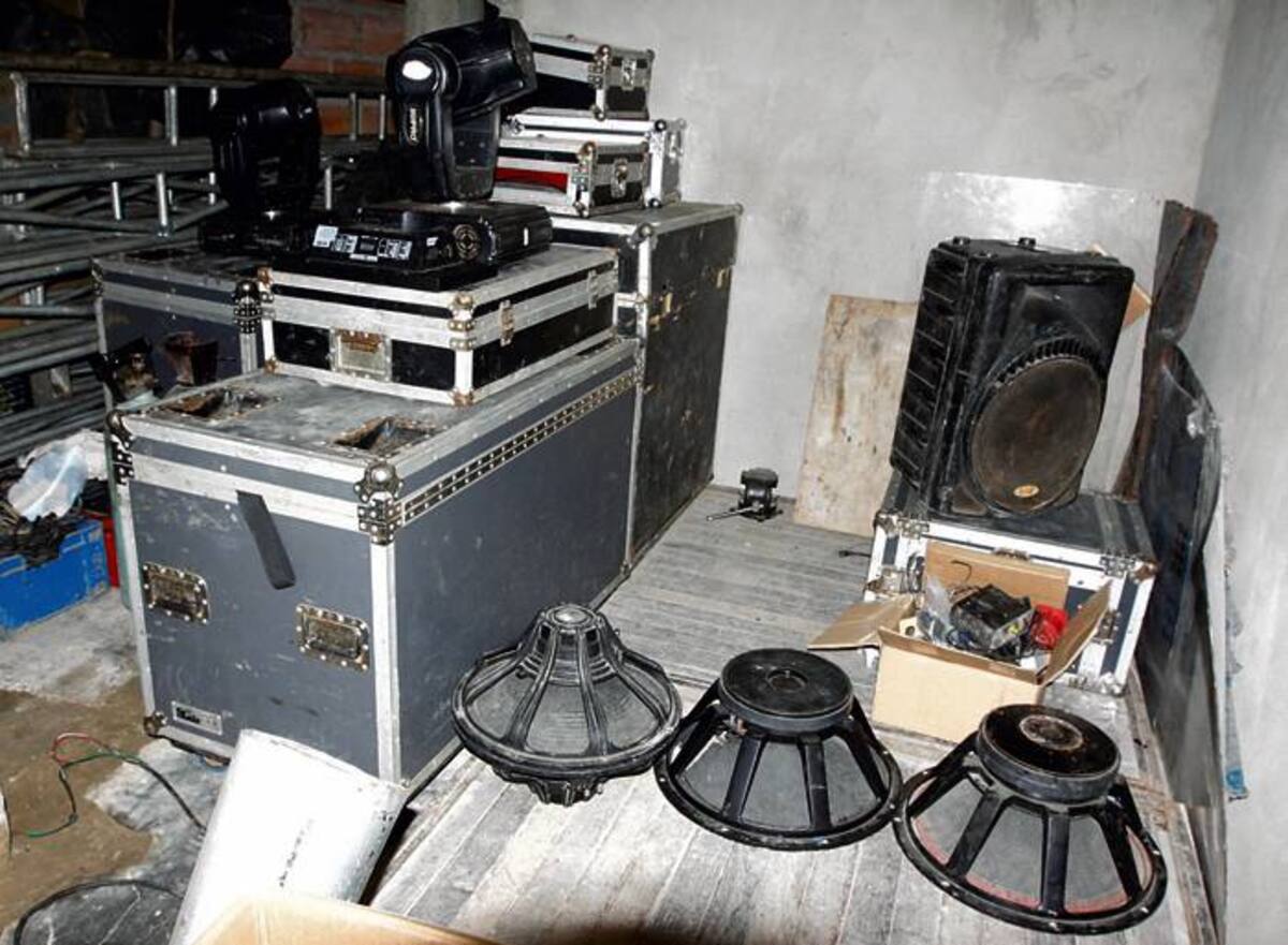 Equipos decomisados. Jose Mejía