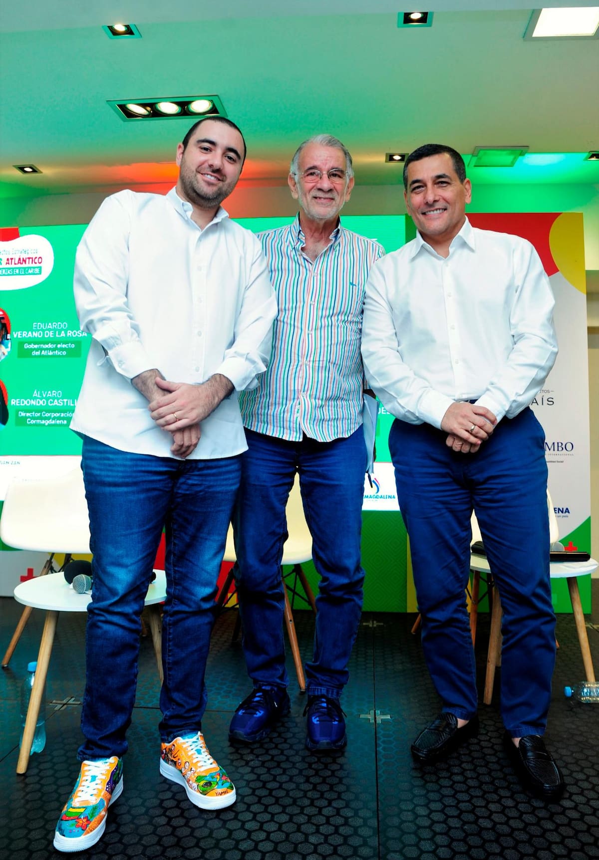 Yamil Arana, Eduardo Verano y Dumek Turbay.