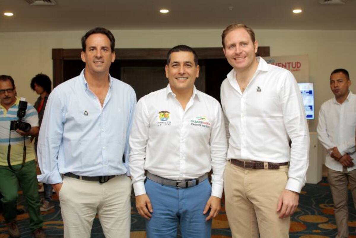 Ricardo Leiva, Dumek Turbay y Mauricio Hoyos. LUIS EDUARDO HERRÁN