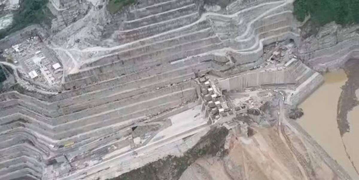 Construcción de presa de Hidroituango. Colprensa