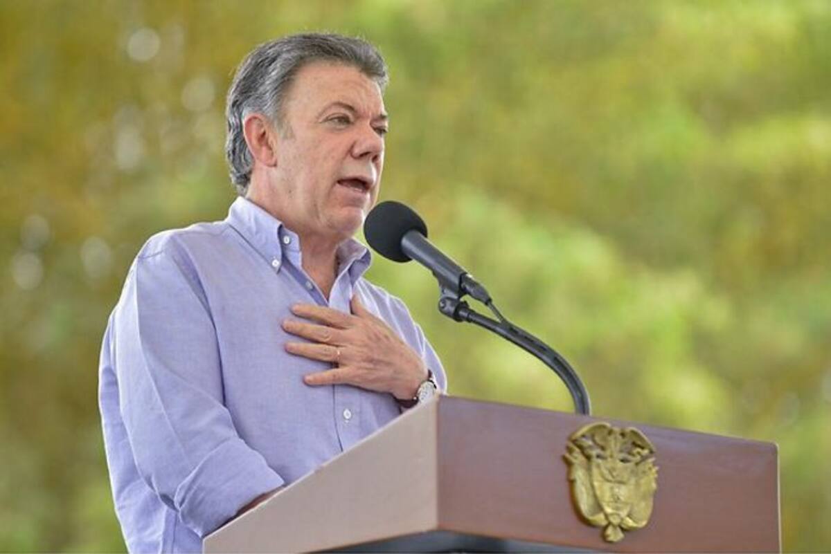 Juan Manuel Santos, presidente de la República. Colprensa