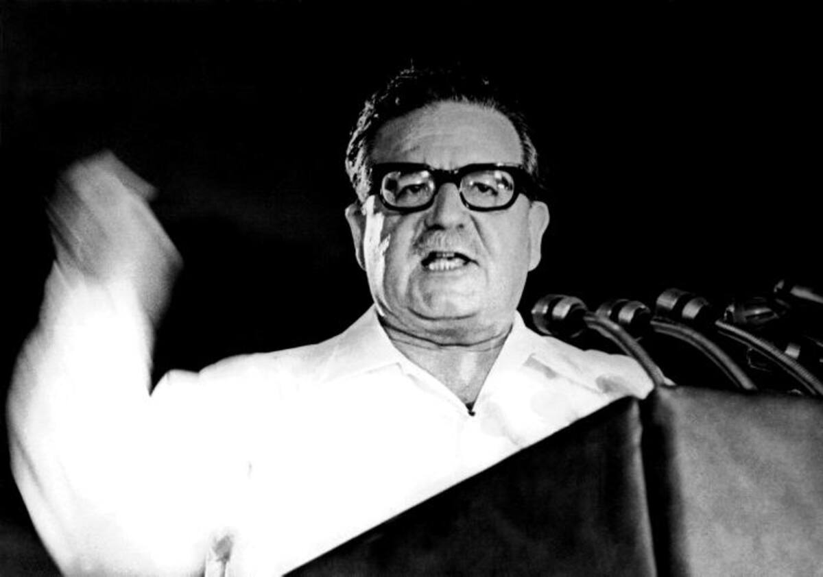 Exmandatario Salvador Allende. AFP