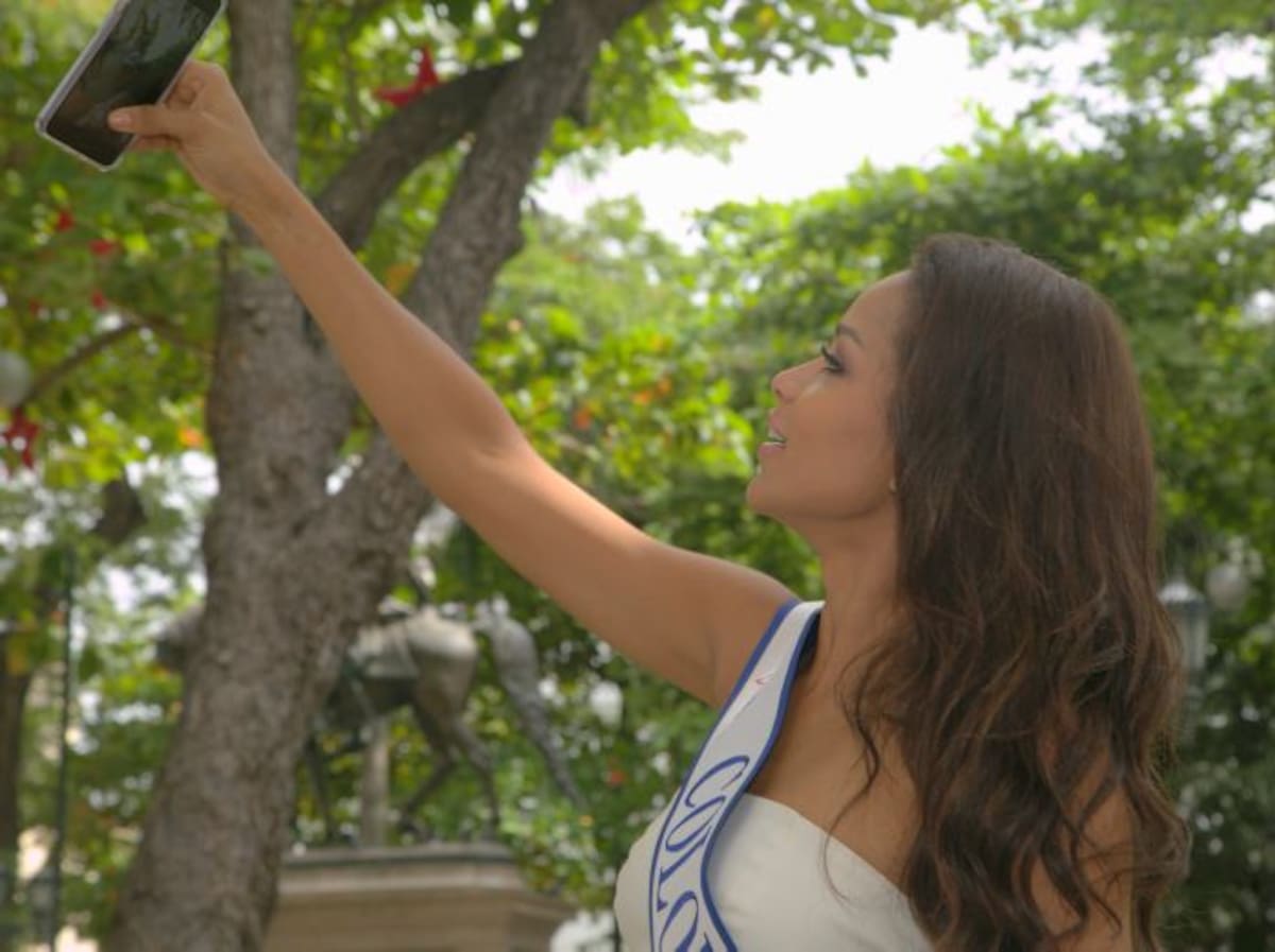 Andrea estuvo en Cartagena grabando un video promocional para Miss Universo. MARUJA PARRA