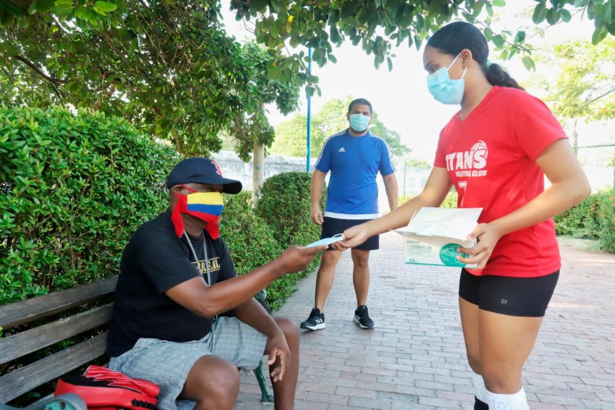 Karol Macías, durante la jornada del Club Titans.