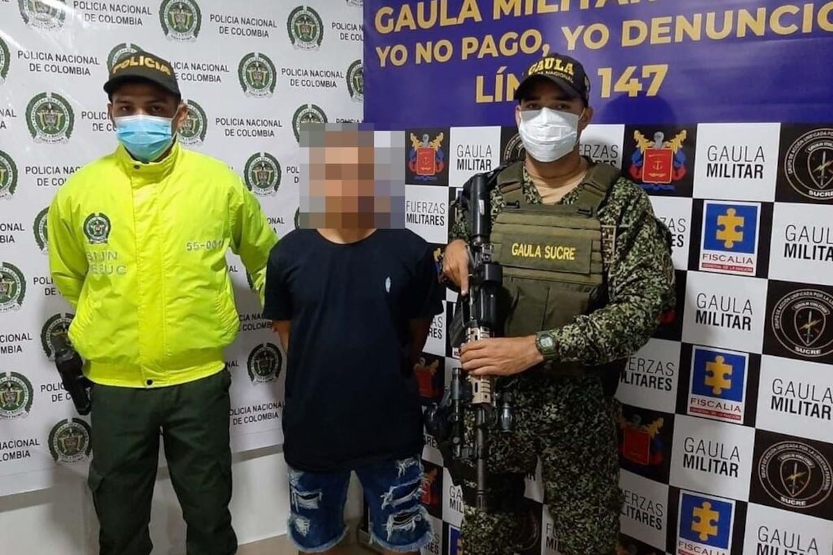 Aseguran en La Vega a alias ‘Maluma’, presunto sicario del Clan del Golfo