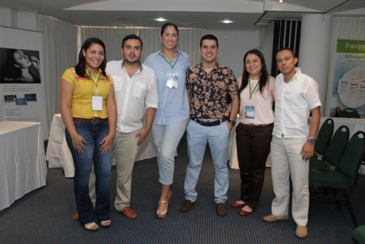 Elsa Díaz, Juan Pablo Rodríguez, Vanessa Salazar, Álvaro Sierra, Julieth Rueda y Albert Atencia. LUIS APARICIO - EL UNIVERSAL