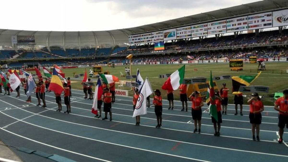 Inauguración del Mundial de atletismo de menores.
